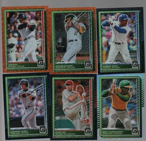 6 CARD LOT 2025 DONRUSS OPTIC 1 SILVER PRIZM 3 BLACK CIRCLE PRIZM 2 ORANGE PRIZM - Picture 1 of 2