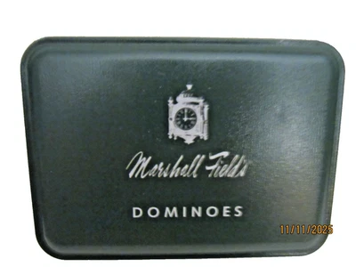 Vintage Marshall Field's Dominoes 28 pcs Set Used - Image 1 of 4