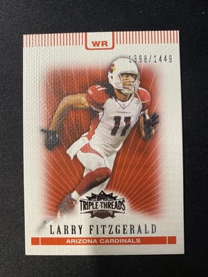 2007 Topps Triple Threads RED- Larry Fitzgerald #63 /1449 - Image 1 of 2