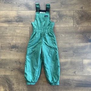 L.L. Bean Kids' Insulated Snowboard Ski Overalls Green Size XXS 4 - Picture 1 of 11