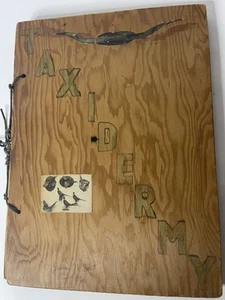 Antique Handmade Northwestern School Of Taxidermy Book Student Final 1940s Rare - Afbeelding 1 van 11