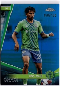 Leo Chu 2024 Topps Chrome MLS Blue Refractor #197 Seattle Sounders #150/150 - Picture 1 of 2
