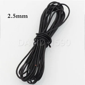 DIY Black Round Cow Real Leather Cord Lace Rope Weave String Hand knitted - Picture 1 of 12