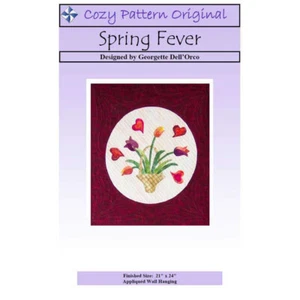 Spring Fever Applique Wall Hanging Pattern By Cozy Quilt Pattern - Picture 1 of 1