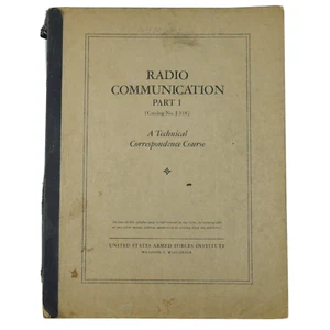 RADIO COMUNICACIÓN 1 Curso Correspondencia Técnica Vintage Instituto USAF - Imagen 1 de 4