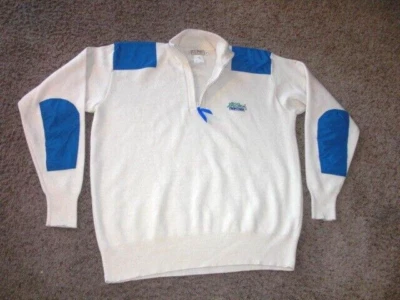 Vintage L.L. BEAN 1/4 zip neck cream High Trek made in USA wool Sweater XL - Image 1 of 4