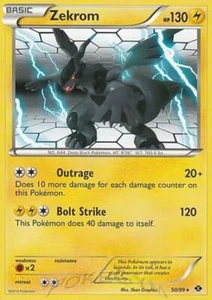 2x (BW4-50) Zekrom Rare Pokemon BW Next Destinies Card # 50 - Picture 1 of 1