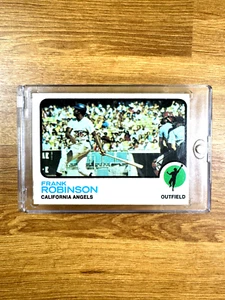 1973 Topps - #175 Frank Robinson primer gerente negro de la MLB novato del año casi nuevo - Imagen 1 de 10