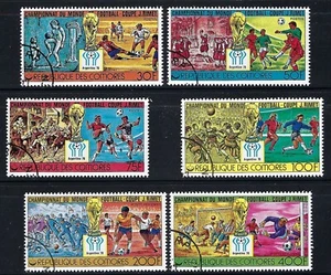 Comoros 1978 6v. CTO NH Soccer Football World Cup Argentina '78 Sports - Picture 1 of 4