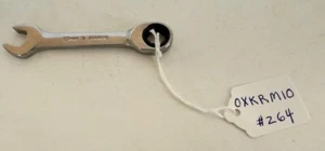 Snap On Tools OXKRM10 10mm Metric 0° Offset STUBBY Ratcheting Wrench NEW #264 - Picture 1 of 2