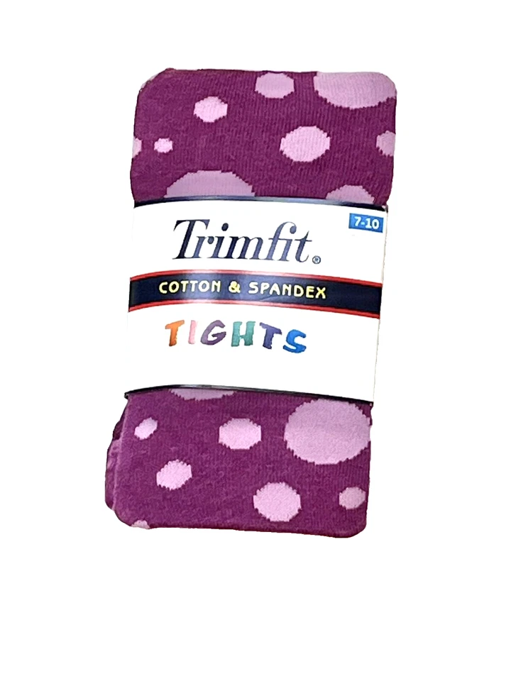 Nuevas Medias Púrpura Trimfit Lunares Talla 7-8-9-10 Nuevas en Paquete Nuevas con Etiquetas Foto 1 de 1