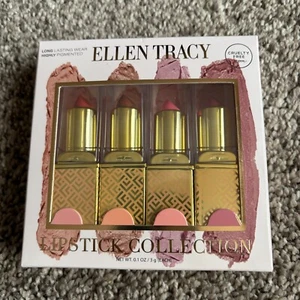 Ellen Tracy Long Lasting Wear Highly Pigmented Cruelty Vegan Free Lipstick Set - Picture 1 of 2