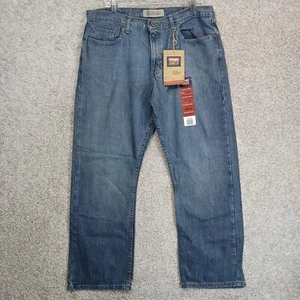 Vintage 08 Wrangler Jeans Mens 36 Blue Denim Relaxed Boot Rustic Baggy Wide Leg  - Bild 1 von 12
