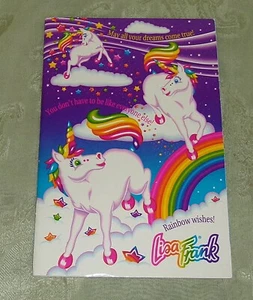 Vintage Lisa Frank Markie Unicorn Notebook Journal w/ Stickers - Picture 1 of 4