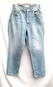 Everlane Curvy 90s Cheeky Straight High-Rise Ankle Crop Blue Jeans Womens 28 - Picture 1 of 8