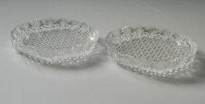 Hoya Crystal Set in scatola 2 ciotole basse piatti rotondi 7,5 x 1 pollice - Foto 1 di 9