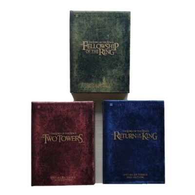 LORD OF THE RINGS TRILOGY 1 2 3 DVD Box Set Extended Edition 12 Discs Region 4 - Image 1 of 4