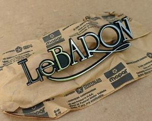 1980 1981 Chrysler LeBaron Emblem Nameplate Fender or Trunk NOS MoPar # 4175477 - Picture 1 of 2