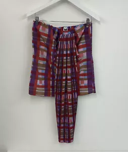 Missoni Skirt Pleated Check Pattern Sz 8 UK Ladies Waist 29” - Picture 1 of 10