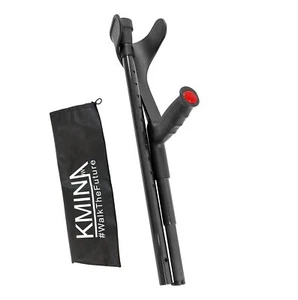 KMINA PRO - Folding Carbon Fiber Crutch (x1 Unit, Open Cuff), Forearm Crutch,... - Picture 1 of 7