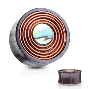 Piercing Madera De Sonido Cobre Y Nácar - Imagen 1 de 1