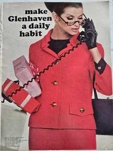 1964 Red Luxura Loopy Mohair Glenhaven suit vintage fashion ad  - Picture 1 of 1