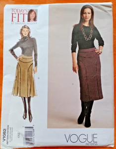Falda recta o acampanada Vogue V1082 Sandra Betzina patrón de costura de ajuste de hoy - Imagen 1 de 3