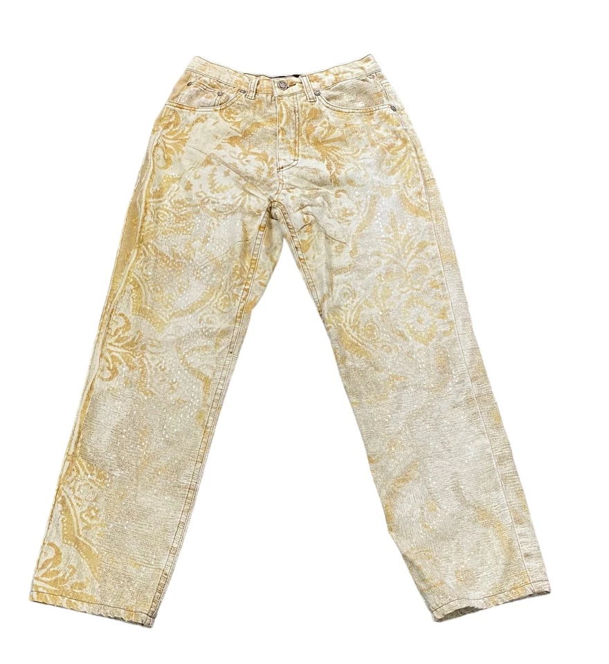 Jeans brillantes vintage ROBERTO CAVALLI AÑOS 90 Streetwear Denim aprox. W28xL27,25 Sm Foto 1 de 4