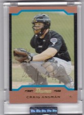2004 BOWMAN CHROME XFRACTOR CRAIG ANSMAN 125/172  ROOKIE #228 Uncirculated 