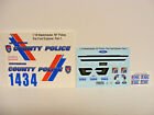 Westchester County Ny Police 1/18 Water Slide Decal Set Fits Motormax Police Suv