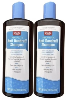 Champú terapéutico para psoriasis anticaspa alquitrán de hulla 16 oz Foto 1 de 4