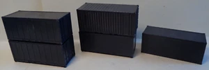 SET OF 5 2.75" LONG CONTAINER LOADS FOR HO SCALE FLAT CARS - Picture 1 of 4
