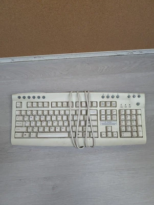 Vintage Used Chicony KB-9805 Windows 104 Key Multimedia PS2 Keyboard US - Image 1 of 2