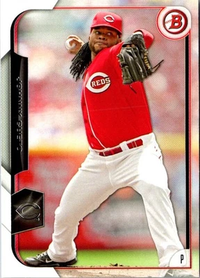 2015 Bowman Johnny Cueto #102 Cincinnati Reds Baseball Card - Image 1 of 2