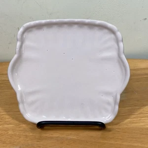 California Pantry Classic Ceramics Ivory Square Plate 6.5" x 5.75" Trinkets - Picture 1 of 7