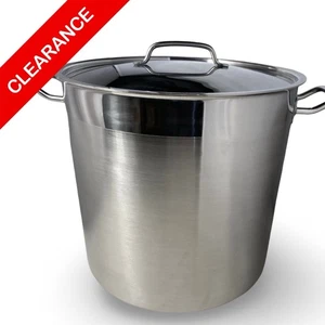NEW Concord 40 Qt Stainless Steel Stock Pot w/ Lid Heavy Duty Large Soup Kettle - Picture 1 of 6