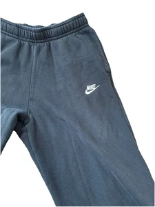 Nike Club Fleece Black Jogger Sweatpants Mens Size Medium (Tall) - Picture 1 of 7