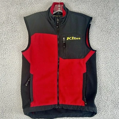 Chaleco KLIM Everest Negro Cremallera Completa Vellón Para Hombres Mediano Exterior Moto de Nieve Moto Foto 1 de 4