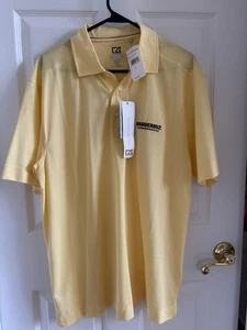 Neu mit Etikett Vanderbilt Commodores Cutter & Buck gelb DryTec Golfshirt Large - Bild 1 von 5