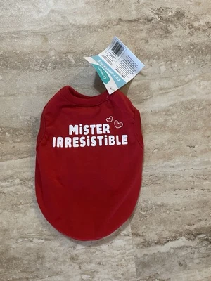 Mr Irresistible Pet Dog Cat Puppy T-Shirt Summer Shirt Clothes Cute Apparel XXS - Image 1 of 2