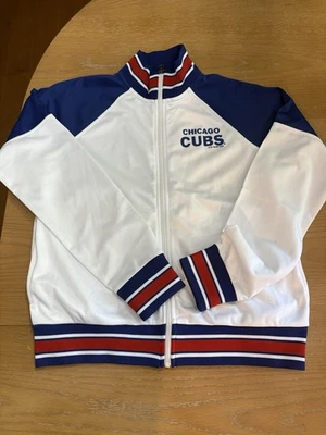 Chicago Cubs Women's GIII 4-her Size Small First Hit Track Jacket Carl Banks R45 - Image 1 of 4