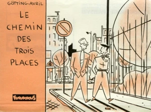 François AVRIL CARTE ANNONCE LE CHEMIN DES TROIS PLACES FUTUROPOLIS - Picture 1 of 1