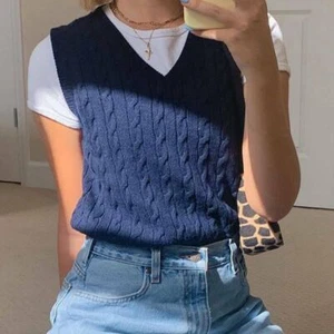 Mujeres Cuello en V Suéter Prendas para el torso Prendas de punto Sin mangas Tejido Chaleco Pullover - Imagen 1 de 15
