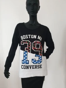 3017 Converse All Star Damen Sweatshirt Unisex, Größe M/L - Mehrfarbig - Bild 1 von 11