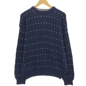 AUTHENTIC ISSUE all-over print cotton knit sweater made in USA size men's L ... - Picture 1 of 4