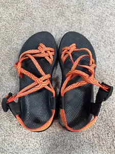 CHACO ZX2 Classic Sandal Womens Sz 8 Hiking Orange Strappy Outdoor Vibram Sport - Picture 1 of 7