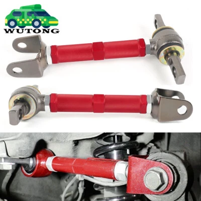 2x Red Adjustable Rear Control Camber Arm For Acura RSX Base Type-S 2002-2006 Foto 1 de 4