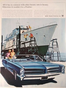Pontiac Print Ad Original Vtg 1966 Bonneville Convertible Premium Saltines - Picture 1 of 11