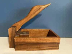 HOLZ ENTE NUSSKNACKER Vintage Landhaus Kern Urlaub Nüsse rustikal Handarbeit - Bild 1 von 10