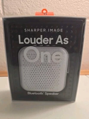 Sharper Image - Louder As One Bluetooth Speaker - White - Image 1 of 4